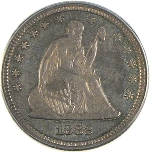 image for: 1882 25c PCGS Proof 64