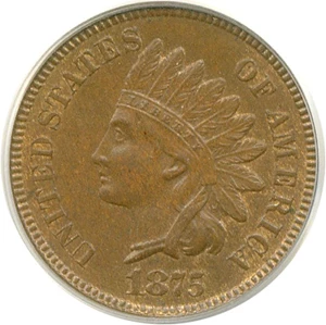 image for: 1875 1c PCGS MS64 BN