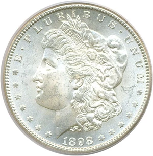image for: 1898-S $1 PCGS/CAC MS64