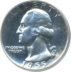 image for: 1955 25c PCGS Proof 67