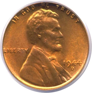 image for: 1944-D 1c PCGS MS66 RD
