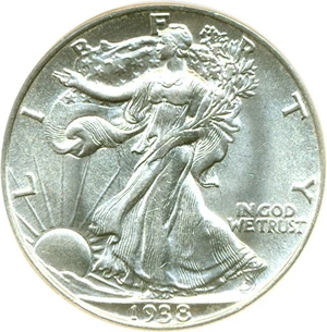 image for: 1938 50c DGS MS62