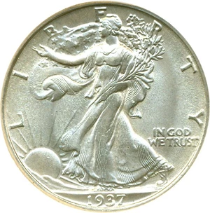 image for: 1937-S 50c DGS MS63 (Lightly Cleaned)