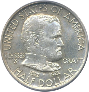 image for: 1922 50c Grant PCGS MS65