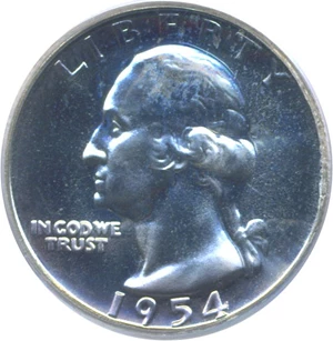 image for: 1954 25c PCGS Proof 68