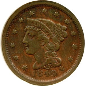 image for: 1849 1c DGS XF40 (Lightly Cleaned)