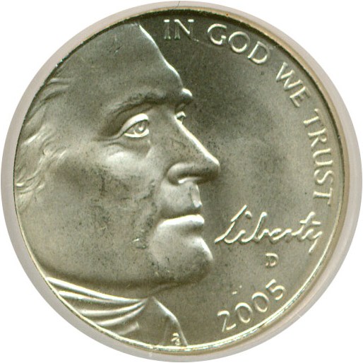 image for: 2005-D 5c Bison - Satin Finish  (SMS) ICG MS66 