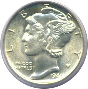 image for: 1944-S 10c PCGS MS66 FB