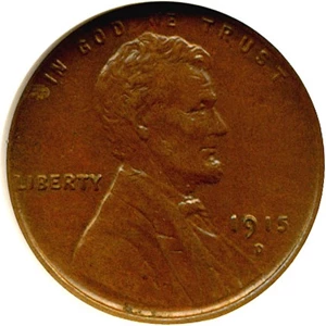 image for: 1915-D 1c ANACS AU50 Details (Scratched-Cleaned)