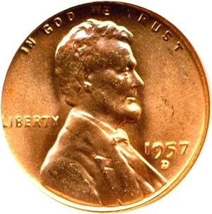 image for: 1957-D 1c NGC MS66 RD