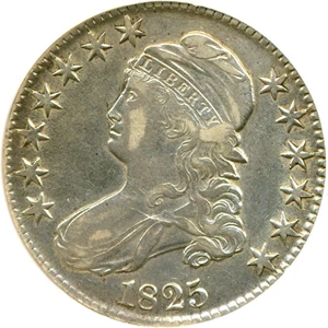 image for: 1825 50c DGS VF30 (Lightly Cleaned)