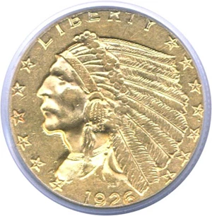 image for: 1926 $2 1/2 PCGS AU58