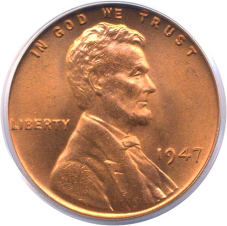 image for: 1947 1c  PCGS MS66 RD