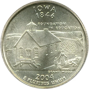 image for: 2004-D 25c Iowa PCGS MS67