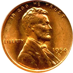 image for: 1954-S 1c NGC MS66 RD