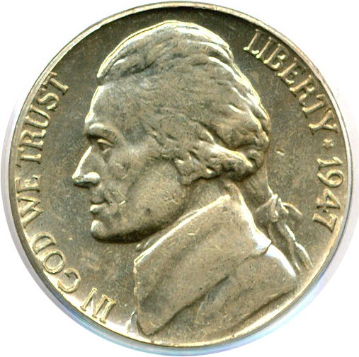 image for: 1947 5c  PCGS MS64 FS ex: Omaha Bank Hoard