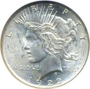 image for: Top 50 VAM: 1922 $1 VAM 5 TDR Leaves NGC MS63