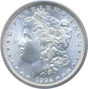 image for: 1898 $1 PCGS MS64