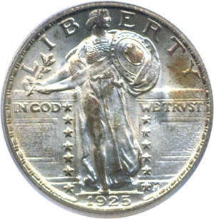 image for: 1925 25c PCGS MS65