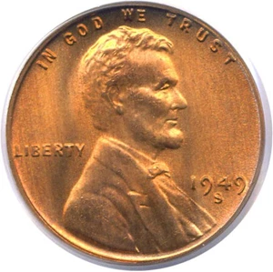 image for: 1949-S 1c PCGS MS66 RD