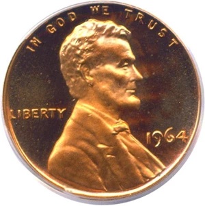 image for: 1964 1c PCGS Proof 68 RD DCameo