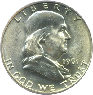 image for: 1961-D 50c PCGS MS64 FBL