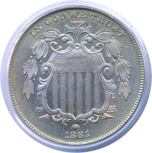 image for: 1881 5c PCGS Proof 65