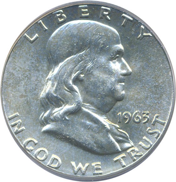 image for: 1963 50c  PCGS MS64 