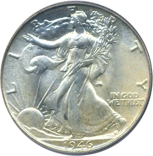 image for: 1946 50c PCGS MS66 ex: Omaha Bank Hoard