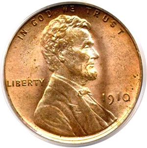 image for: 1910 1c PCGS MS64 RD