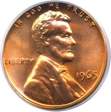 image for: 1965 1c SMS PCGS MS67 RD