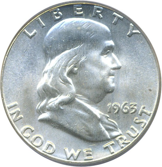image for: 1963 50c  PCGS MS65 