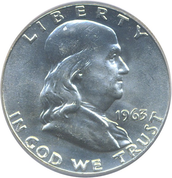image for: 1963 50c  PCGS MS65 