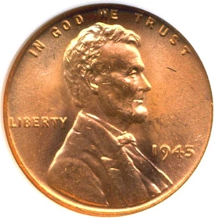 image for: 1945 1c NGC MS66 RD