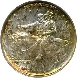 image for: 1925 50c Stone Mountain NGC MS66