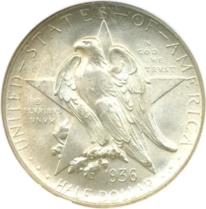 image for: 1936-D 50c Texas NGC MS67