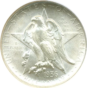 image for: 1936 50c Texas NGC MS66