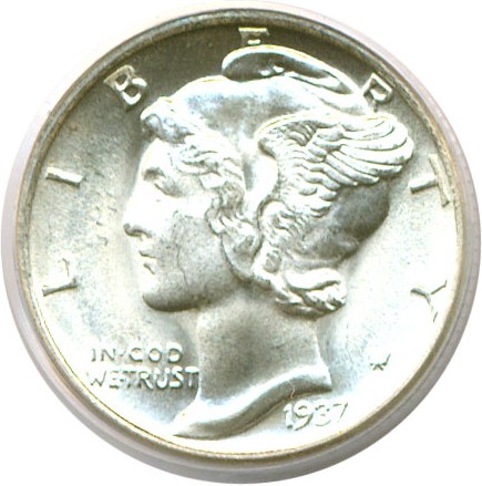 image for: 1937-D 10c  PCGS MS67 FB