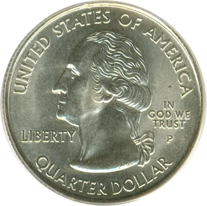 image for: 2000-P 25c Massachusetts PCGS MS67