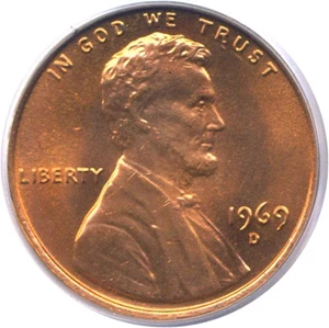 image for: 1969-D 1c PCGS MS66 RD