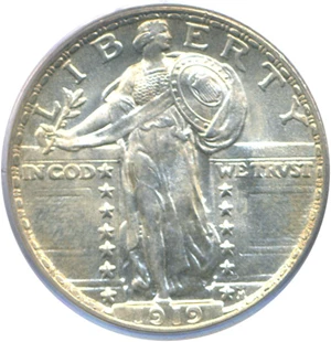 image for: 1919 25c PCGS MS65
