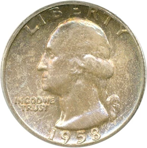 image for: 1958 25c PCGS MS66