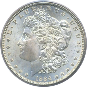 image for: 1884 $1 PCGS MS65