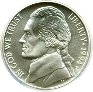 image for: 1994-P 5c SMS PCGS MS69 FS