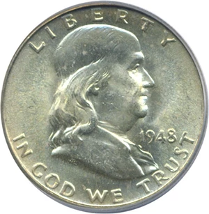 image for: 1948 50c PCGS MS65 FBL ex: Omaha Bank Hoard