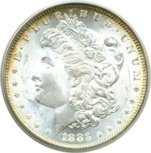 image for: 1883 $1 PCGS MS65