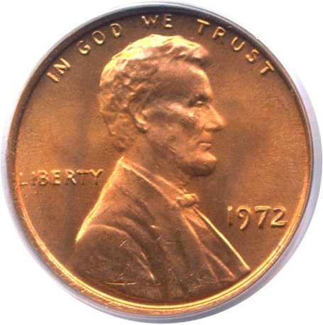 image for: 1972 1c  PCGS MS66 RD