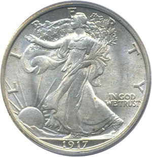 image for: 1917 50c PCGS MS64