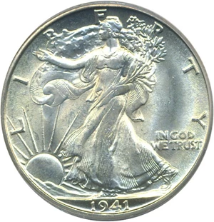 image for: 1941-D 50c PCGS MS66