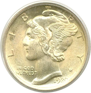 image for: 1920 10c PCGS MS64 FB